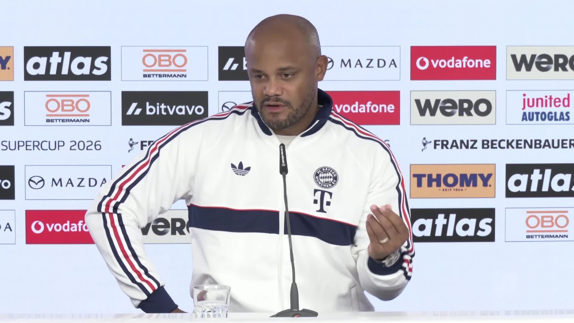 fc-bayern-munchen-pre-match-press-conference-vincent-kompany-franz-beckenbauer-supercup-or-friday-21-08-2026
