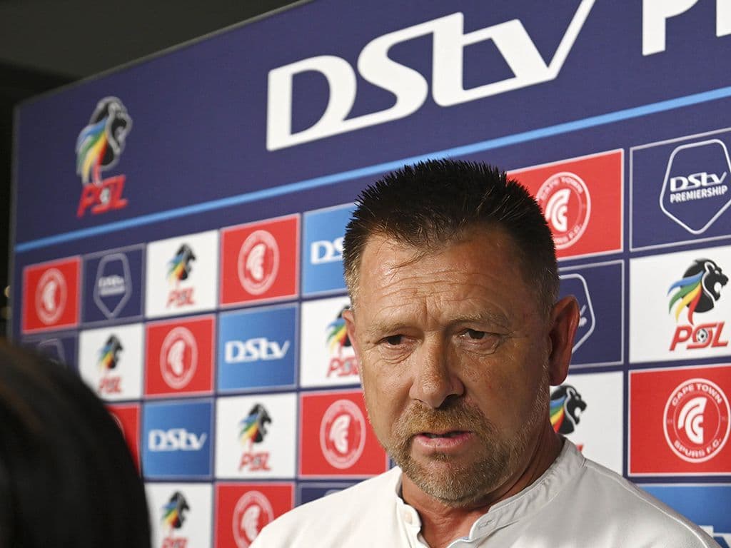 Eric Tinkler says Cape Town Spurs have not improved