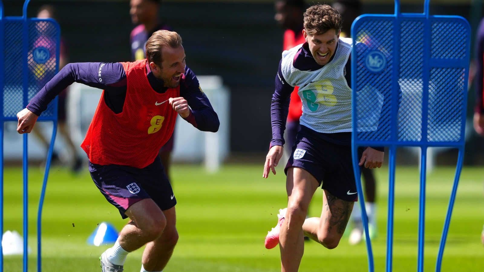 Harry Kane returns to training with England after recovering from a back issue