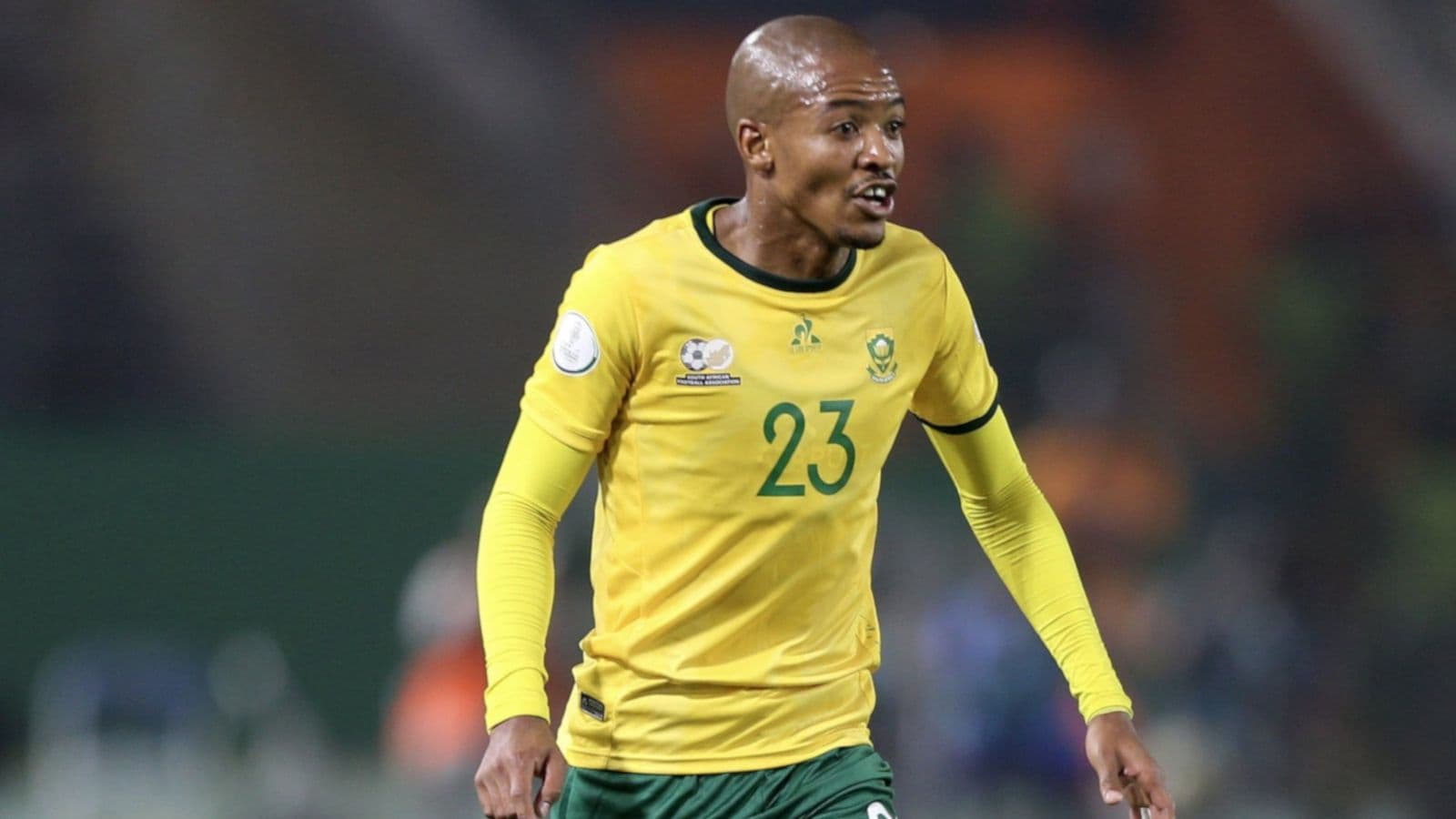 Thapelo Morena nets a brace to help Bafana Bafana go joint top of World Cup qualifying group