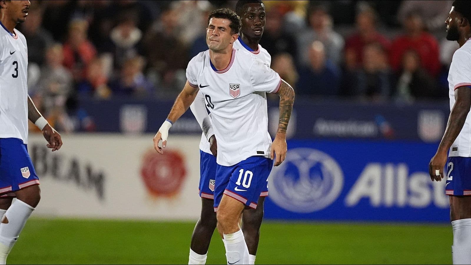 AC Milan concerned over Christian Pulisic's hamstring injury in US international friendly