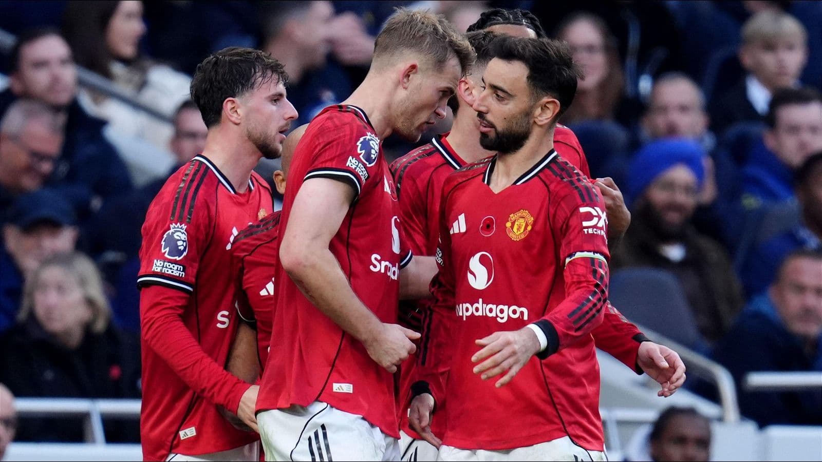 Matthijs de Ligt's late header stuns Tottenham in dramatic Man Utd draw