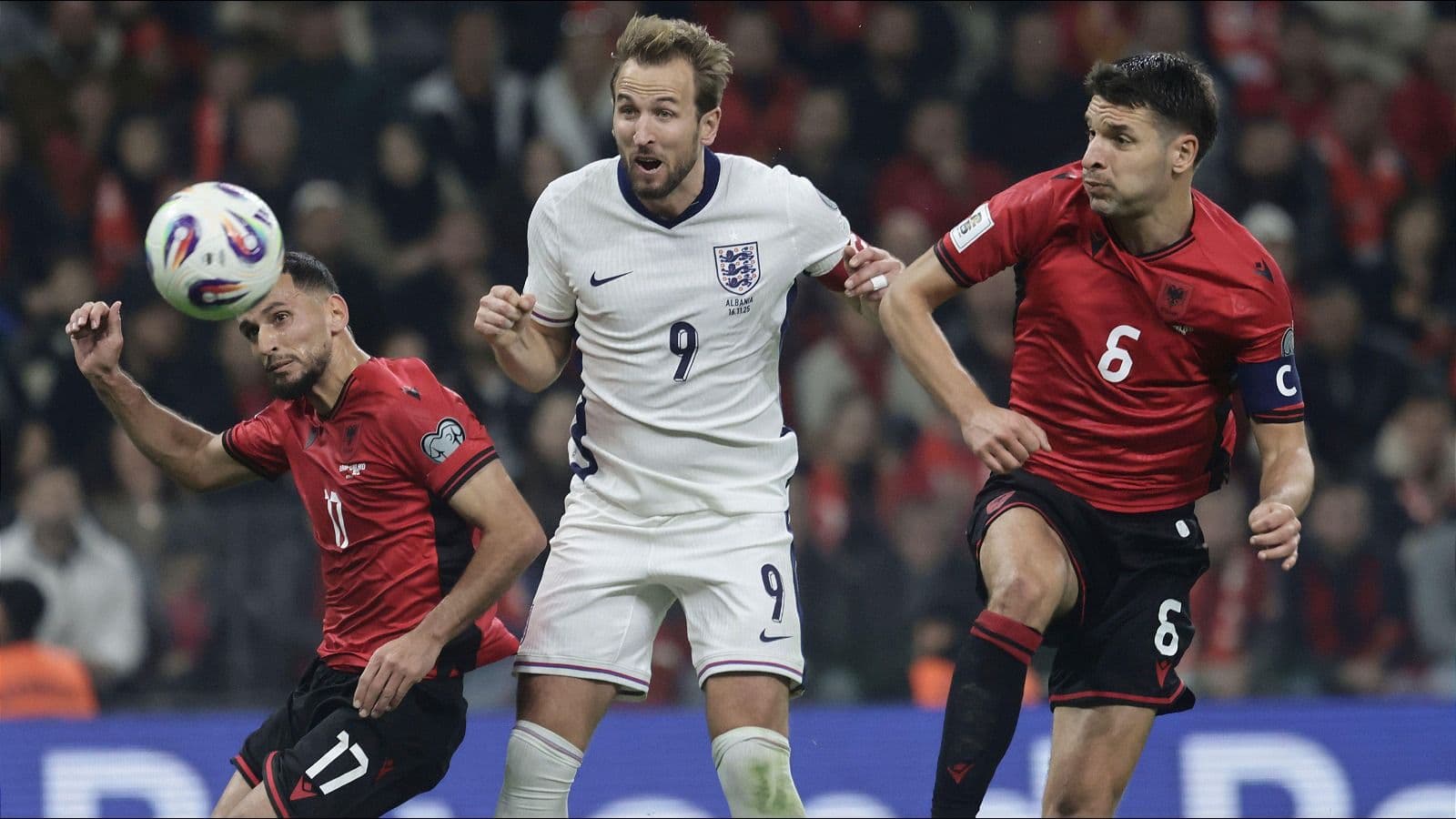 Harry Kane strikes twice as England make history against Albania