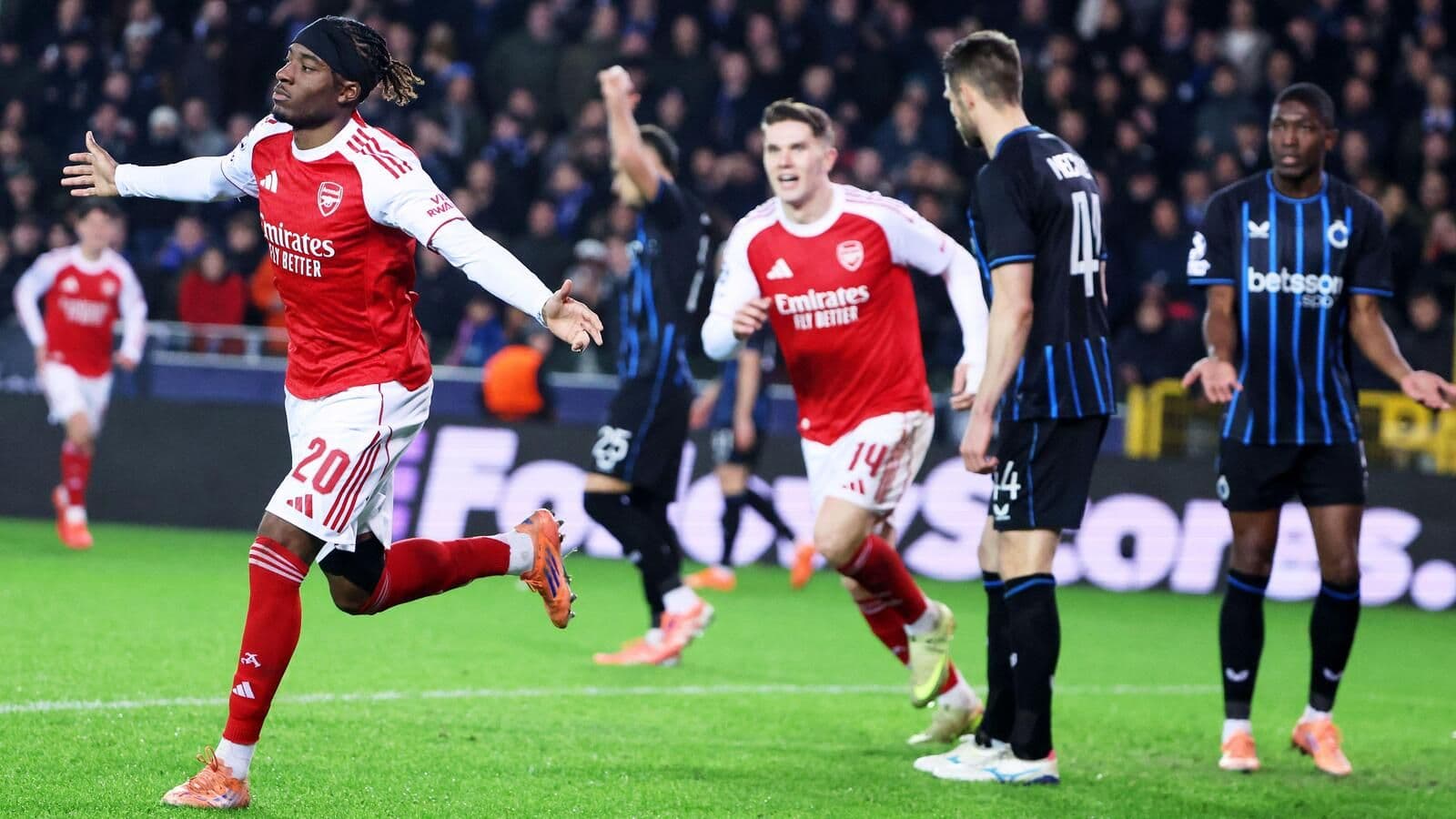 Noni Madueke ignites Arsenal's Champions League charge with decisive double