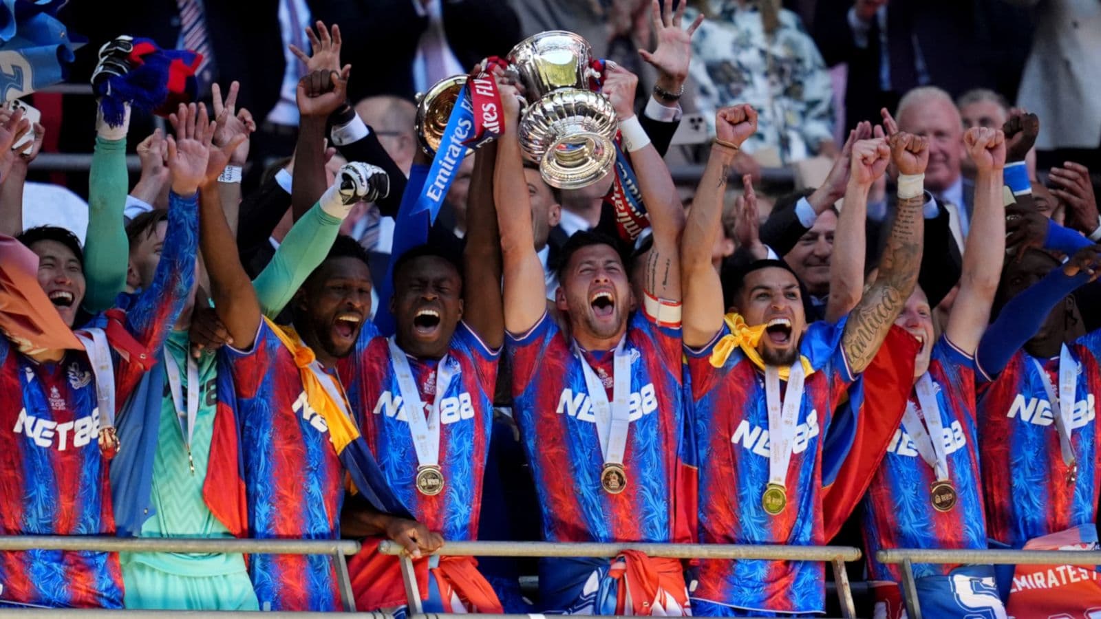 Crystal Palace win first major trophy after stunning Man City in FA Cup final