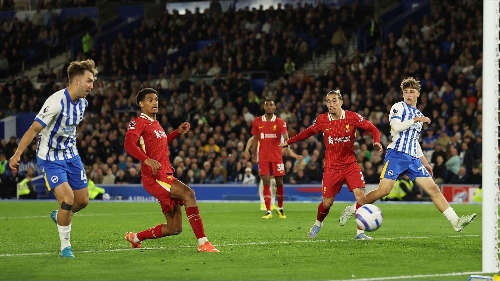 Jack Hinshelwood's late heroics sink champions Liverpool at Brighton