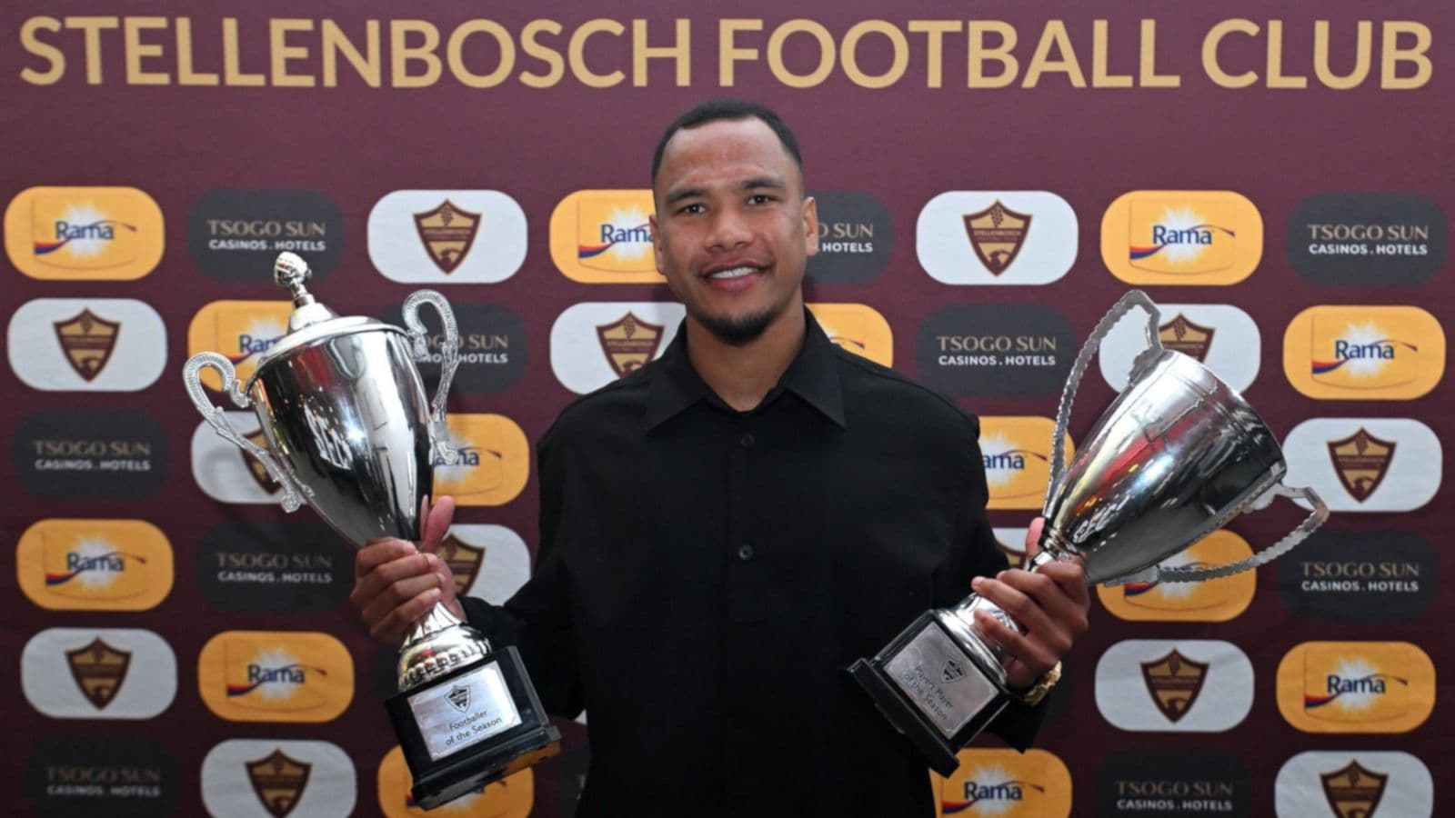 Fawaaz Basadien scoops two major prizes at Stellenbosch FC awards
