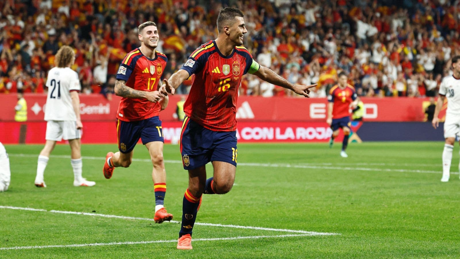 UEFA Nations League: Spain beat 10-man Czechia to move top of League A Group 3