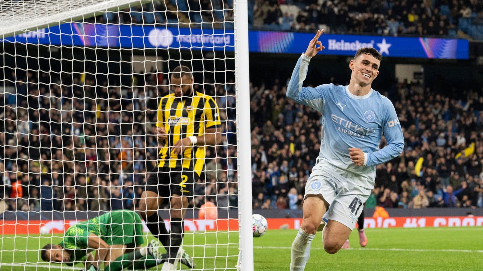 Phil Foden nets hat-trick as Manchester City ease past AEK Athens in Champions League