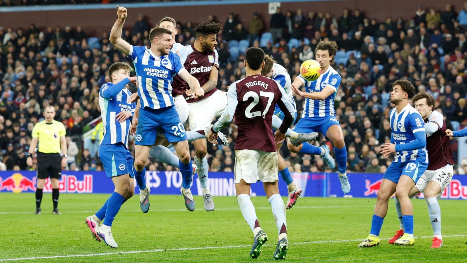 Aston Villa extend Brighton's miserable run with last gasp goal