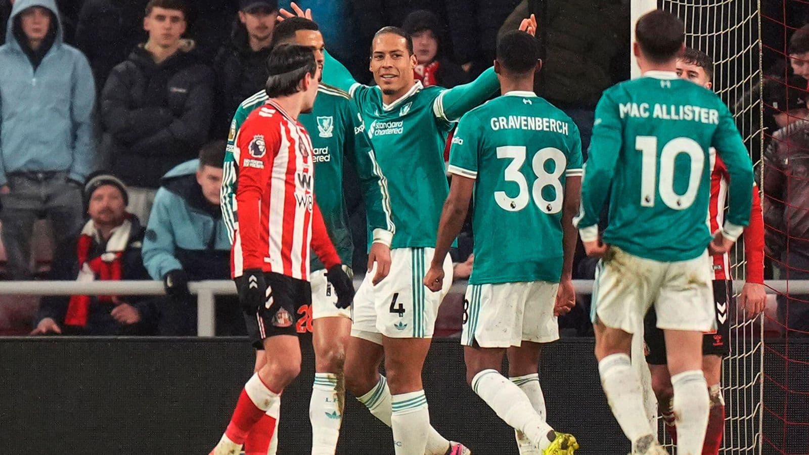 Match-winner Virgil van Dijk impressed by Liverpool's hard work in win at Sunderland
