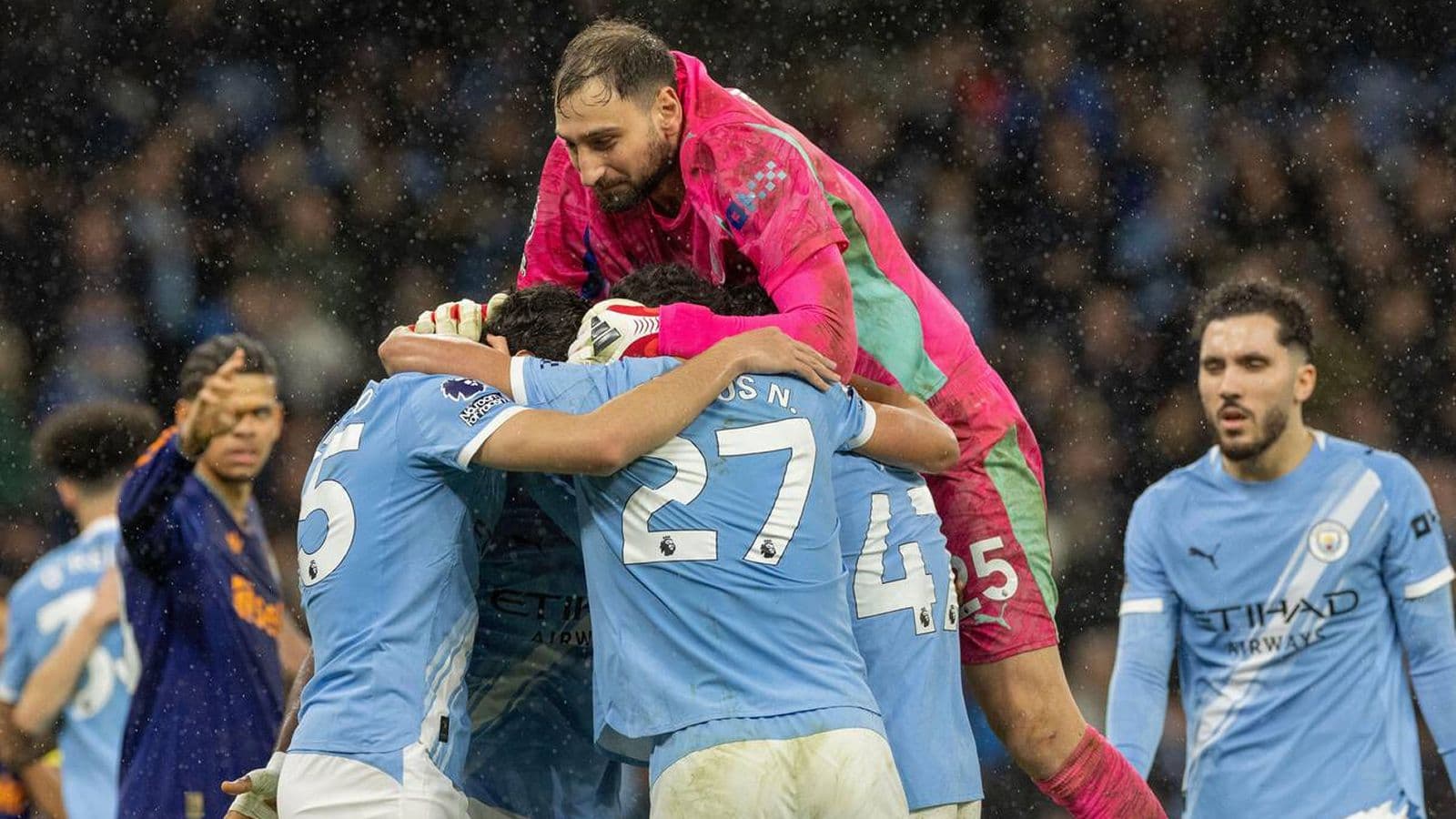 Nico O'Reilly brace helps Man City sink Newcastle to close gap on Arsenal