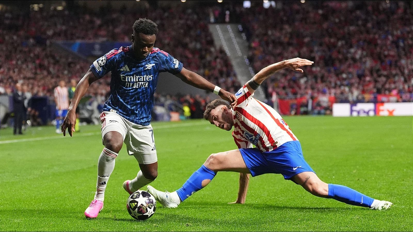 Bukayo Saka backs Arsenal to win 'huge' second leg clash with Atletico