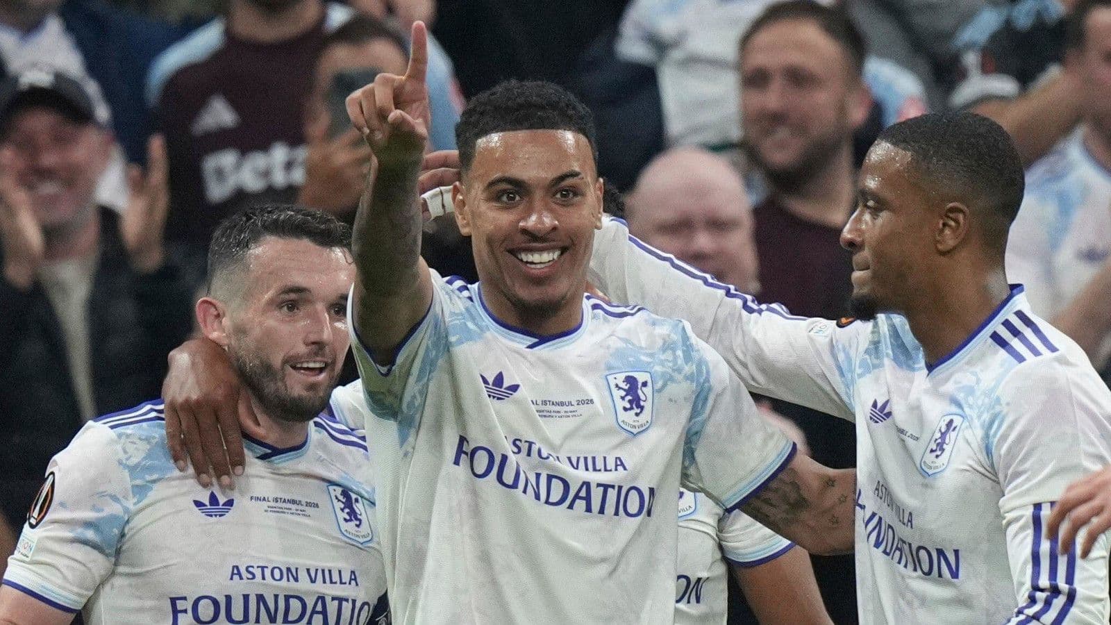 Morgan Rogers over the moon after Aston Villa lifts Europa League trophy