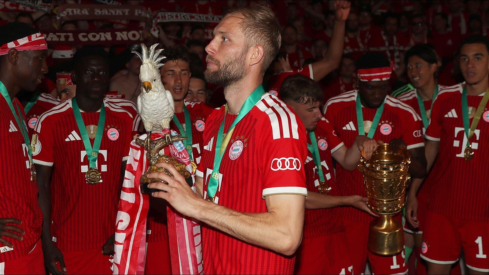 'I feel comfortable here' - Konrad Laimer hints at Bayern Munich stay after cup glory