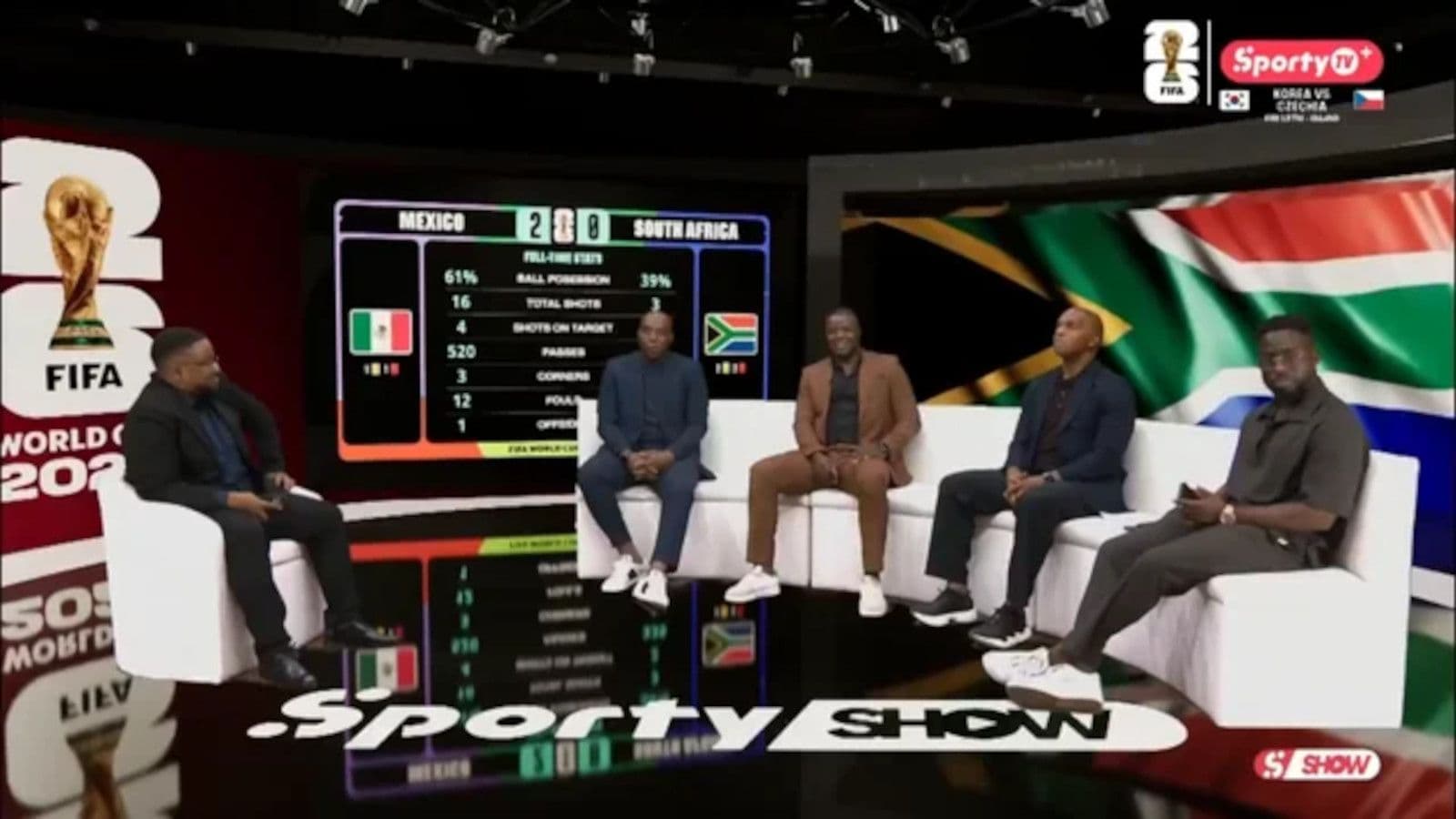 Watch: Bafana legends left speechless after FIFA World Cup opener defeat to Mexico