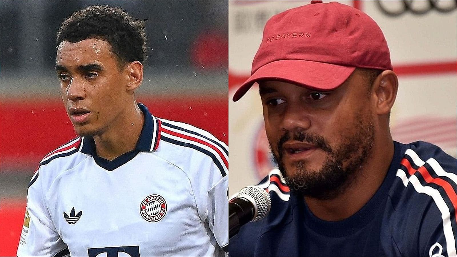 Bayern coach Vincent Kompany reveals why Jamal Musiala collapsed twice
