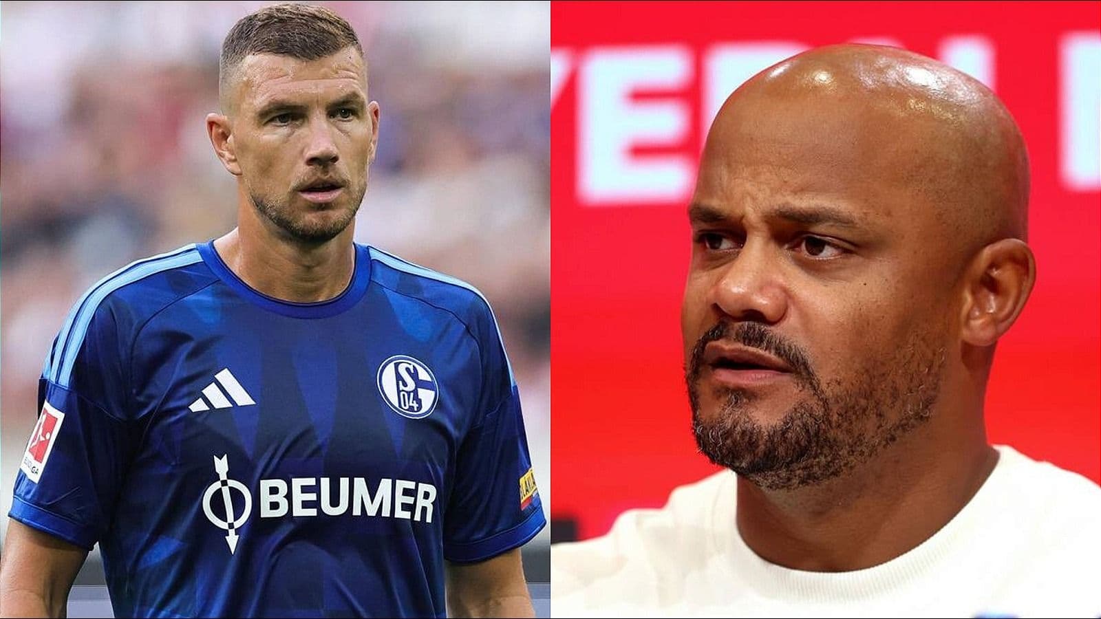 Edin Dzeko reveals Kompany's laptop secret ahead of Schalke's Bayern clash