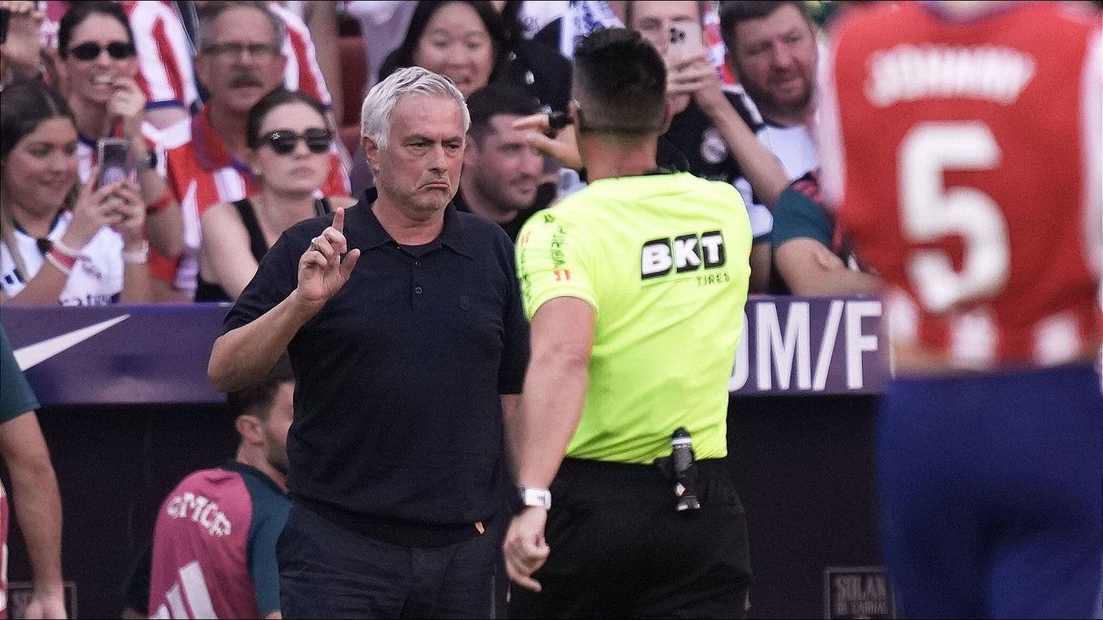 Jose Mourinho erupts at referee after Real Madrid lose fiery Madrid derby
