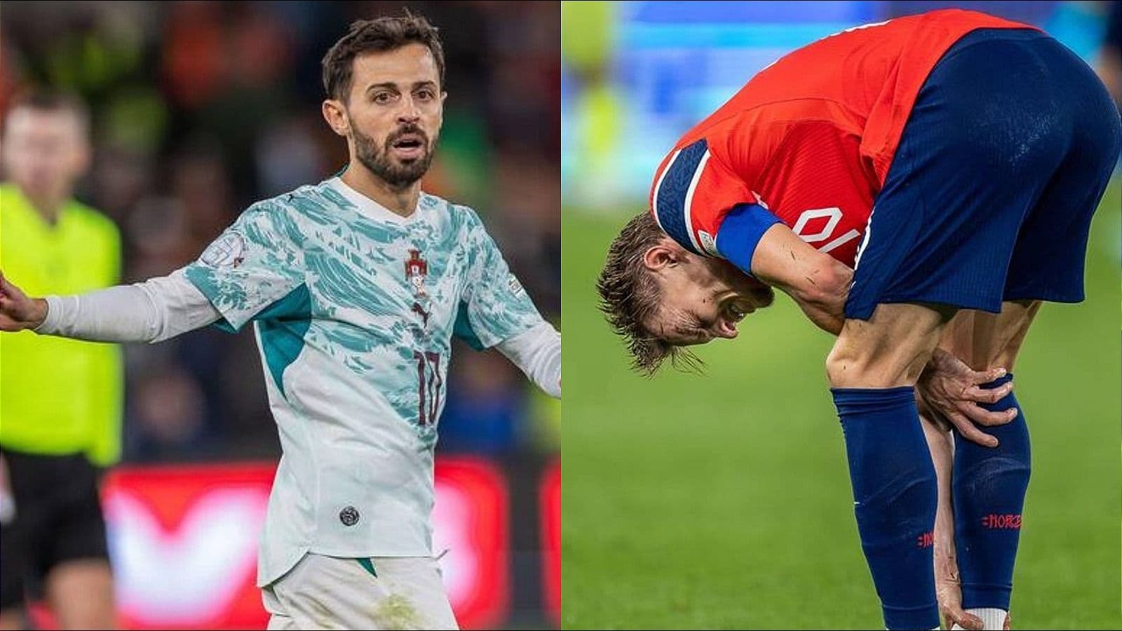 'He loses his head' - Odegaard furious after Bernardo Silva challenge in Nations League match